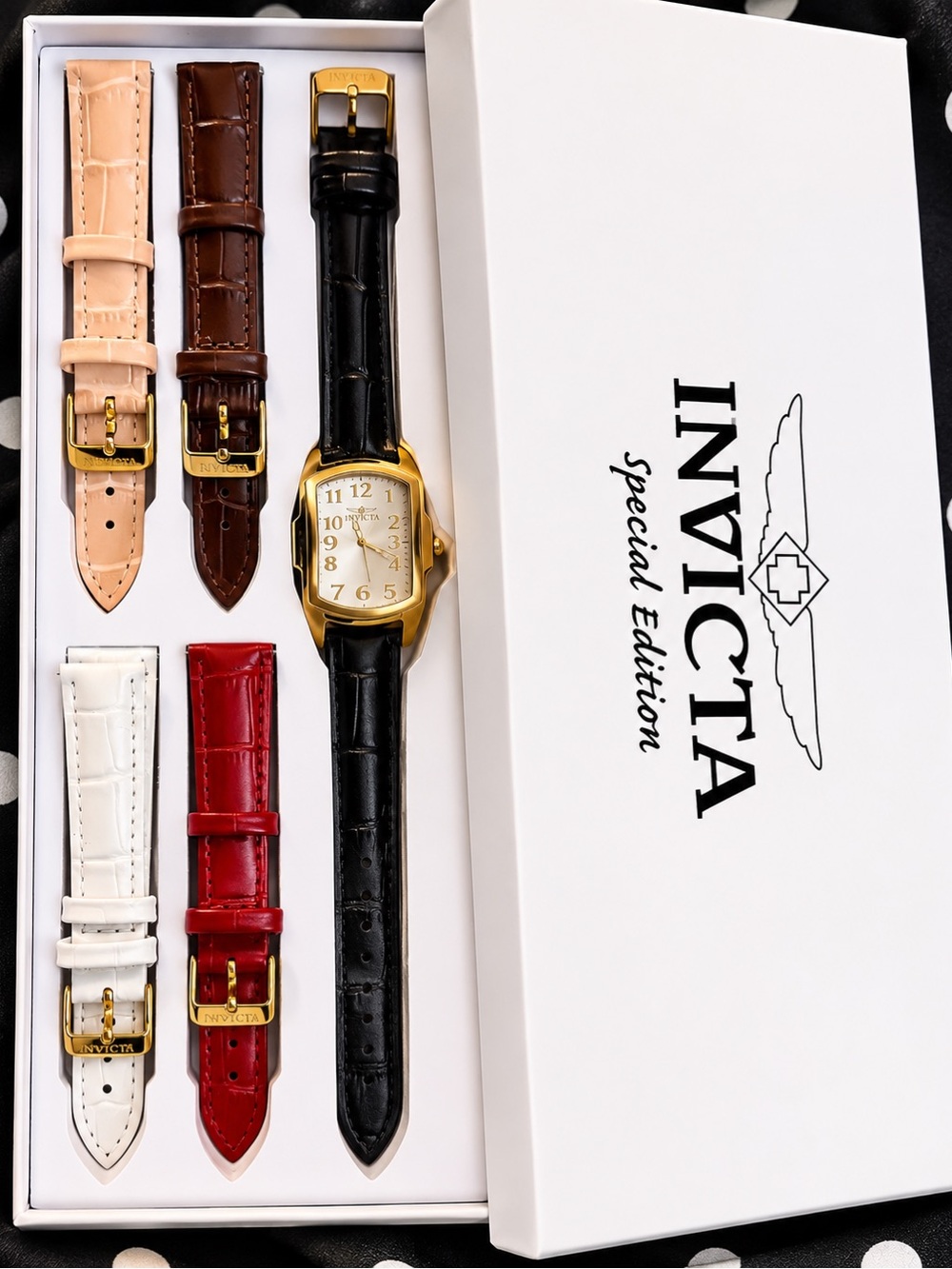 Invicta Lupah Women's Watch - 29mm. Black with Interchangeable Strap, NEW - Picture 2 of 5